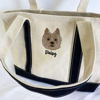 🐾 Tote Bag con bordado hiper-realista 🧵