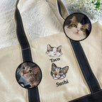 🐾 Tote Bag con bordado hiper-realista 🧵